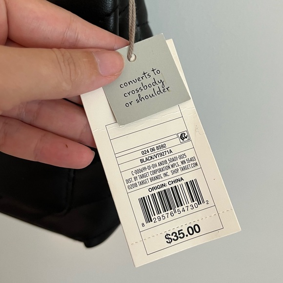 NWT A New Day Balack and Golf Hardware Purse Crossbody - Picture 7 of 8